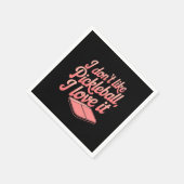 Ik hou niet van pickleball, ik hou ervan servet (Hoek)