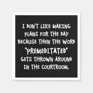 Ik hou niet van plannen maken servet