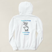 Ik hou niet van school hoodie (Design achterkant)