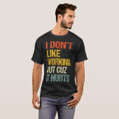 Ik hou niet van sporten omdat het t-shirt (Voorkant volledig)