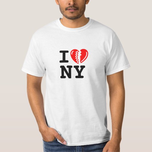 Ik hou niet van (staat) op maat t-shirt (Voorkant)