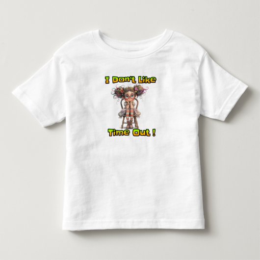 Ik hou niet van time-out kinder shirts (Voorkant)