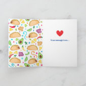 Ik hou nog meer van je dan van Tacos - Valentijnsd Feestdagen Kaart (Binnen)