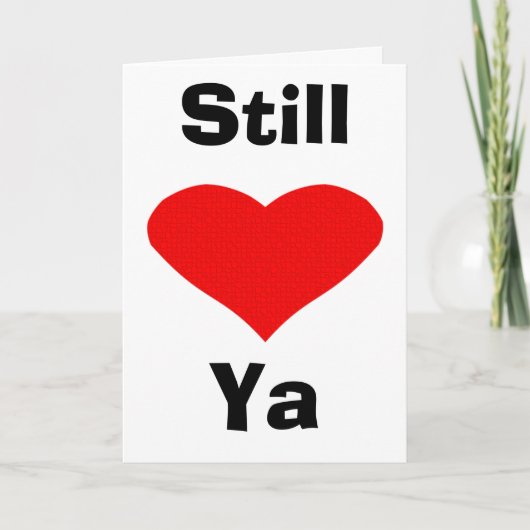 Ik hou nog steeds van je feestdagen kaart (Voorkant)