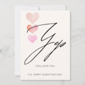 Ik hou nog steeds van je Foto Valentijnsdag kaart (Voorkant)