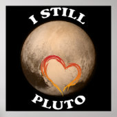 "Ik hou nog steeds van Pluto" Poster (Voorkant)