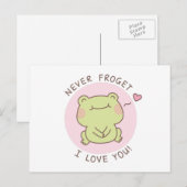 Ik hou nooit van je kikkikker Briefkaart (Voorkant / Achterkant)