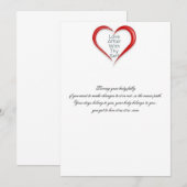 Ik hou nu van je lichaam bedankkaart (Voorkant / Achterkant)