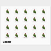 Ik hou ook van conures ronde sticker (Vel)