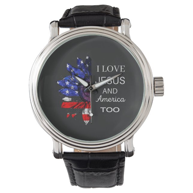 Ik hou ook van Jezus en Amerika Horloge (Voorkant)