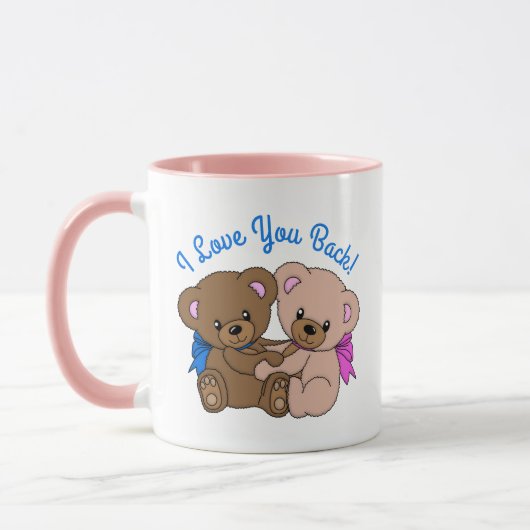 Ik Hou Ook Van Jou Knuffelberen Knuffelen Mok (Links)