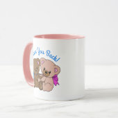 Ik Hou Ook Van Jou Knuffelberen Knuffelen Mok (Voorkant links)