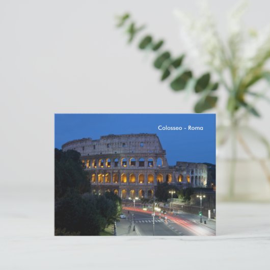 Ik hou 's nachts van Colosseum Briefkaart (Staand voorkant)