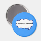 Ik hou stiekem van stripverhalen! magneet (Voorkant / Achterkant)