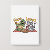 Ik hou te veel van pizza button (Voorkant)