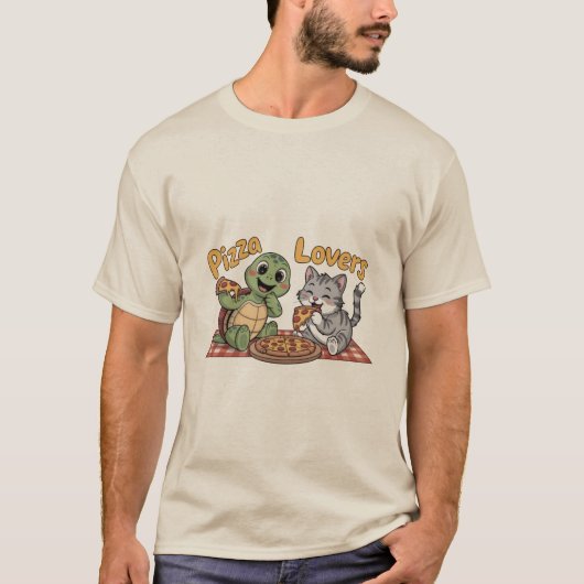 Ik hou te veel van pizza t-shirt (Voorkant)