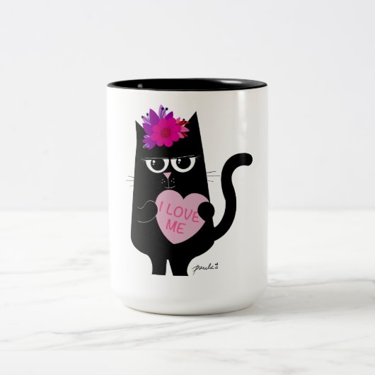 Ik hou van 15 oz. Mok (Center)