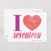 Ik hou van 17 briefkaart (Voorkant / Achterkant)