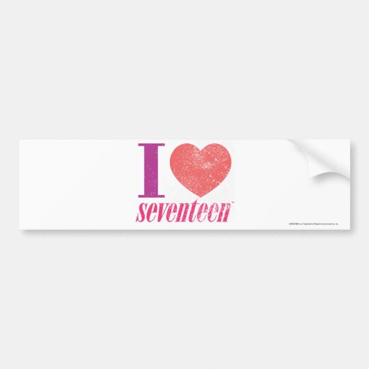 Ik hou van 17 bumpersticker (Voorkant)
