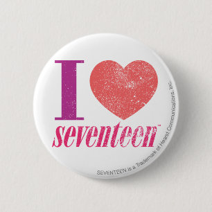 Ik hou van 17 ronde button 5,7 cm