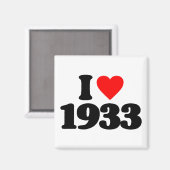 IK HOU VAN 1933 MAGNEET (Voorkant / Achterkant)