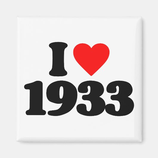 IK HOU VAN 1933 MAGNEET (Voorkant)
