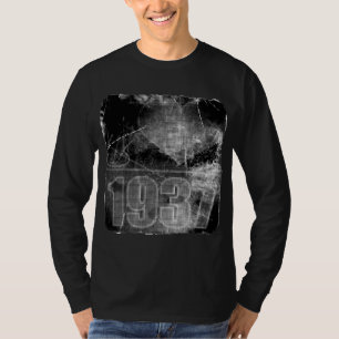 Ik hou van 1937 - Zwart-witte Vintage T-shirt