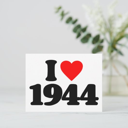 IK HOU VAN 1944 BRIEFKAART (Staand voorkant)