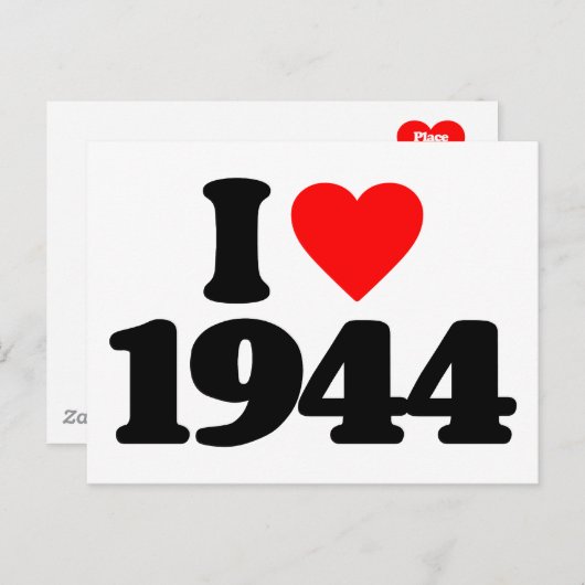 IK HOU VAN 1944 BRIEFKAART (Voorkant / Achterkant)