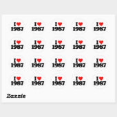 IK HOU VAN 1987 RONDE STICKER (Vel)