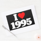 IK HOU VAN 1995 RECHTHOEKIGE STICKER (Envelop)