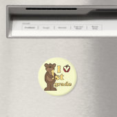 Ik hou van 1e klas Tshirts en geschenken Magneet (Insitu (Vaatwasser))