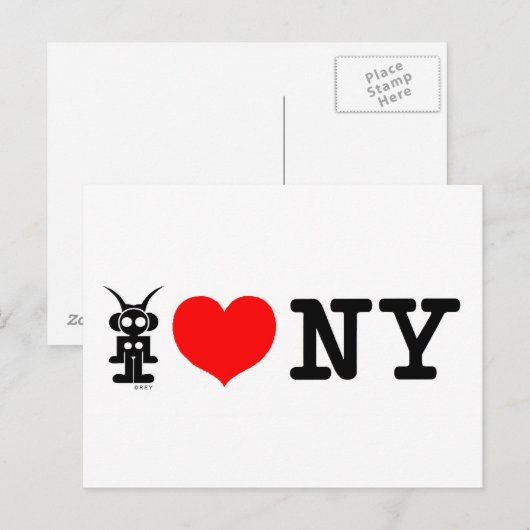 IK HOU VAN .1LOVE BRIEFKAART (Voorkant / Achterkant)