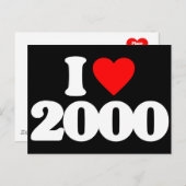 IK HOU VAN 2000 BRIEFKAART (Voorkant / Achterkant)
