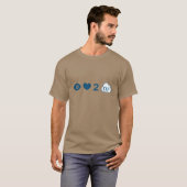 Ik hou van 2 Cull T-shirt (Voorkant volledig)