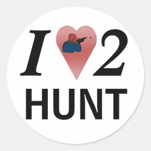 Ik hou van 2 Hunt Sticker