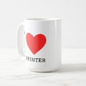 Ik hou van 3D-printer Koffiemok (Voorkant links)
