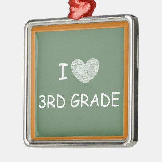 Ik hou van 3de graad metalen ornament (Links)