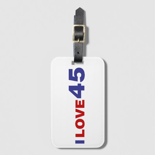 Ik hou van 45 Bagagelabel (Voorkant (verticaal))