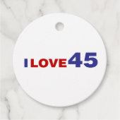 Ik hou van 45 bedankjes labels (Voorkant)