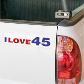 Ik hou van 45 bumpersticker (Op Truck)