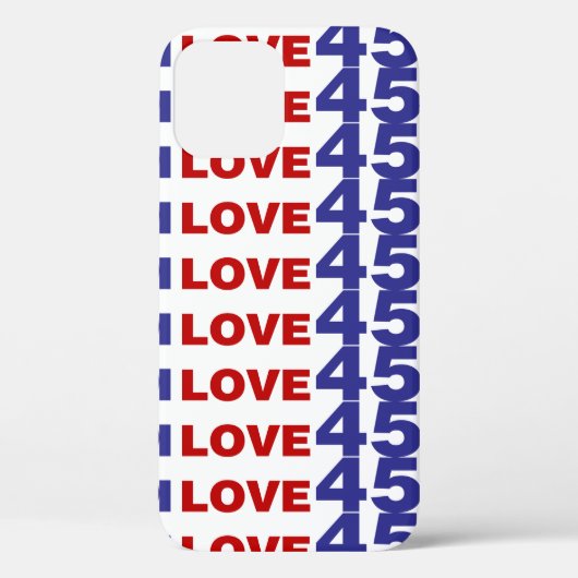 Ik hou van 45 Case-Mate iPhone case (Achterkant)