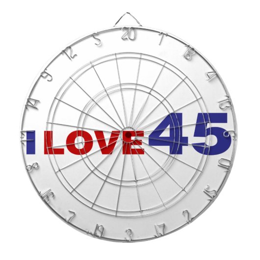 Ik hou van 45 dartbord (Voorkant)