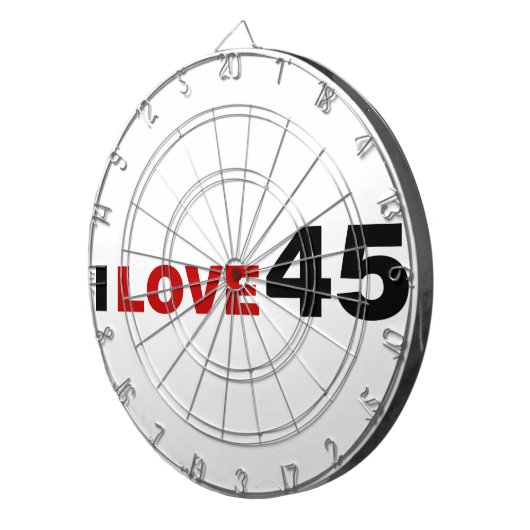 Ik hou van 45 dartbord (Voorkant Rechts)