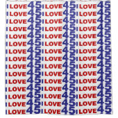 Ik hou van 45 douchegordijn (Voorkant)