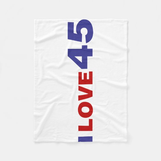 Ik hou van 45 fleece deken (Voorkant)