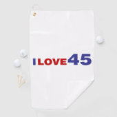 Ik hou van 45 golfhanddoek (Insitu)