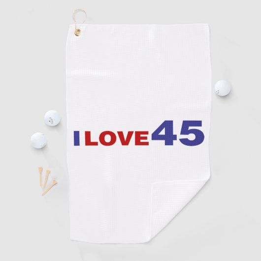 Ik hou van 45 golfhanddoek (Insitu)