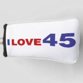 Ik hou van 45 golfheadcover (Voorkant)