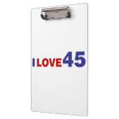 Ik hou van 45 klembord (Links)